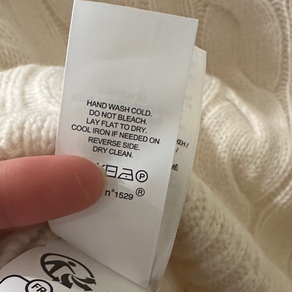 NWT Polo by Ralph Lauren Ivory Cable Knit Sweater - Picture 6 of 6